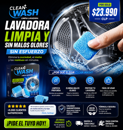 Clean Wash - Limpia Lavadora