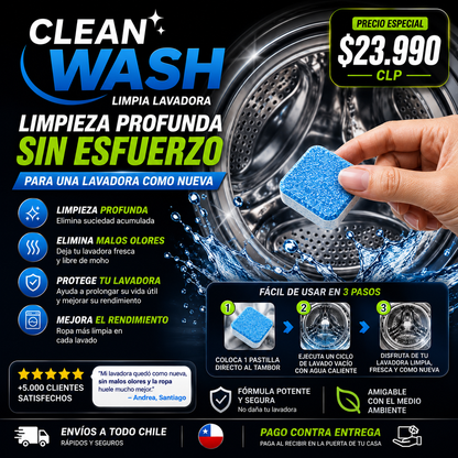 Clean Wash - Limpia Lavadora